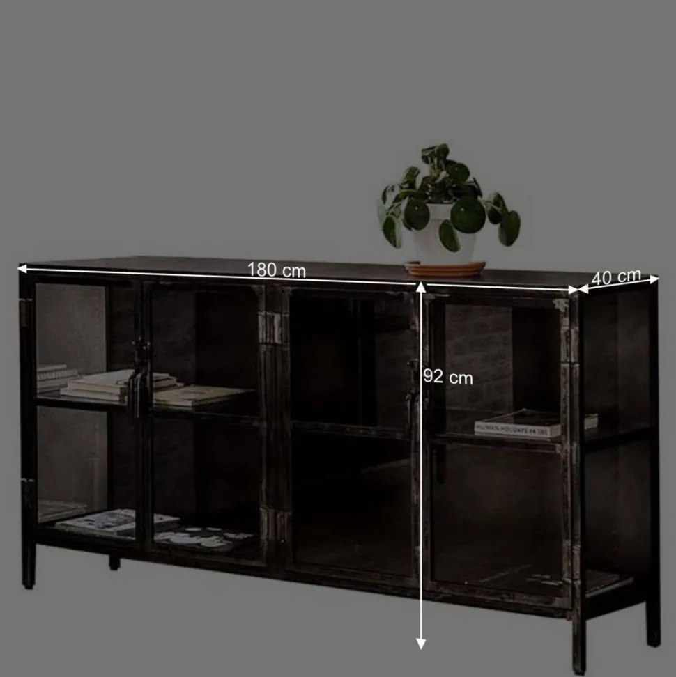 180x92x40 Industry Sideboard aus Metallguss - Vatros