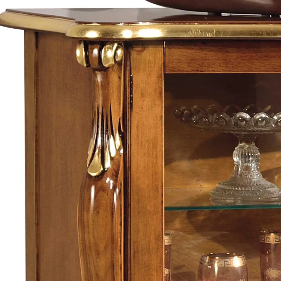 108x100x40 Italienische Vitrine 2-türig - Carlenna I