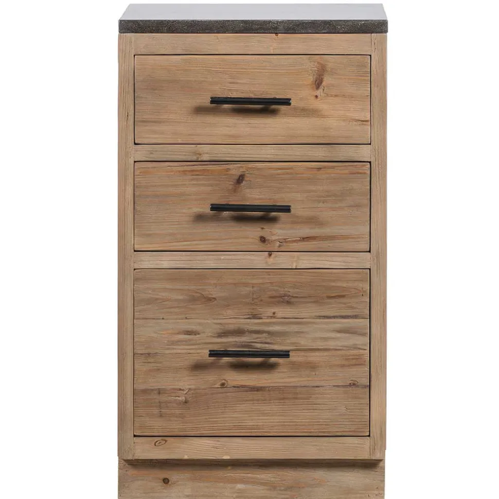 50x90x59 Küche Unterschrank mit drei Schubladen - Macsena