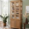 94x210x39 Kiefernholz Vitrine - Landhaus modern - Noellisa