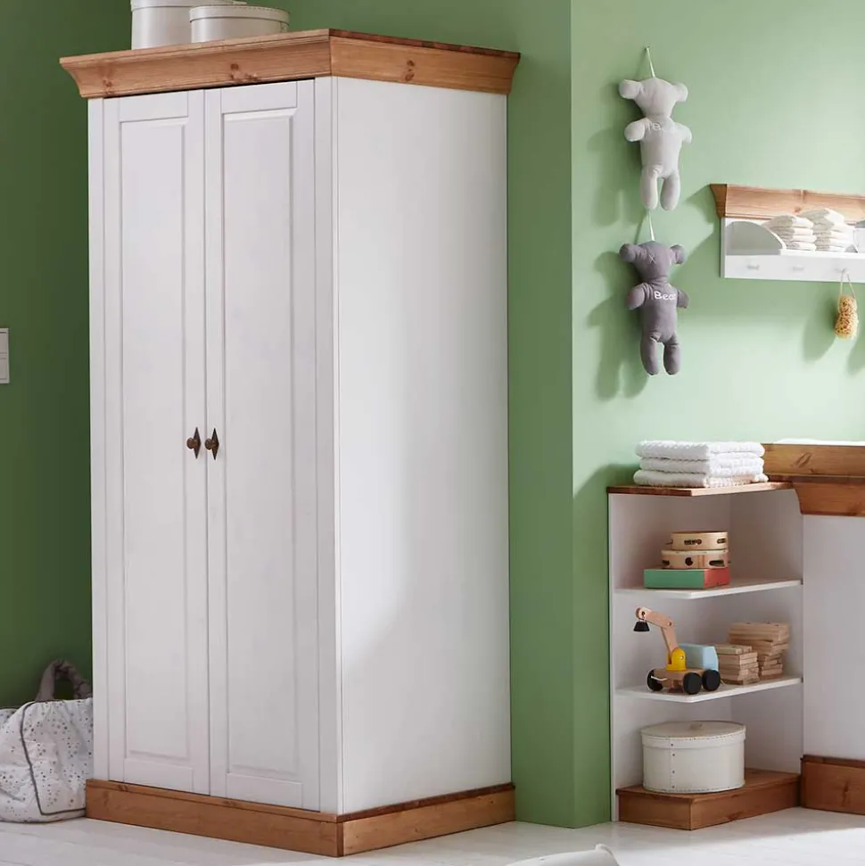 108x203x63 Kinder Kleiderschrank zweifarbig - Sibiuta