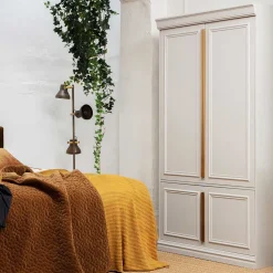 110x215x62 Kleiderschrank in Hellgrau - Emra