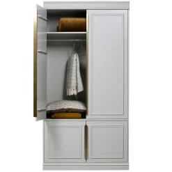 110x215x62 Kleiderschrank in Hellgrau - Emra