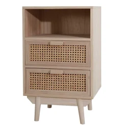 40x68x36 Kleine Kommode mit Fach & 2 Schubladen - Oncinasa