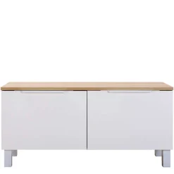 93x44x35 Kleiner TV Unterschrank in Weiß - Astrid