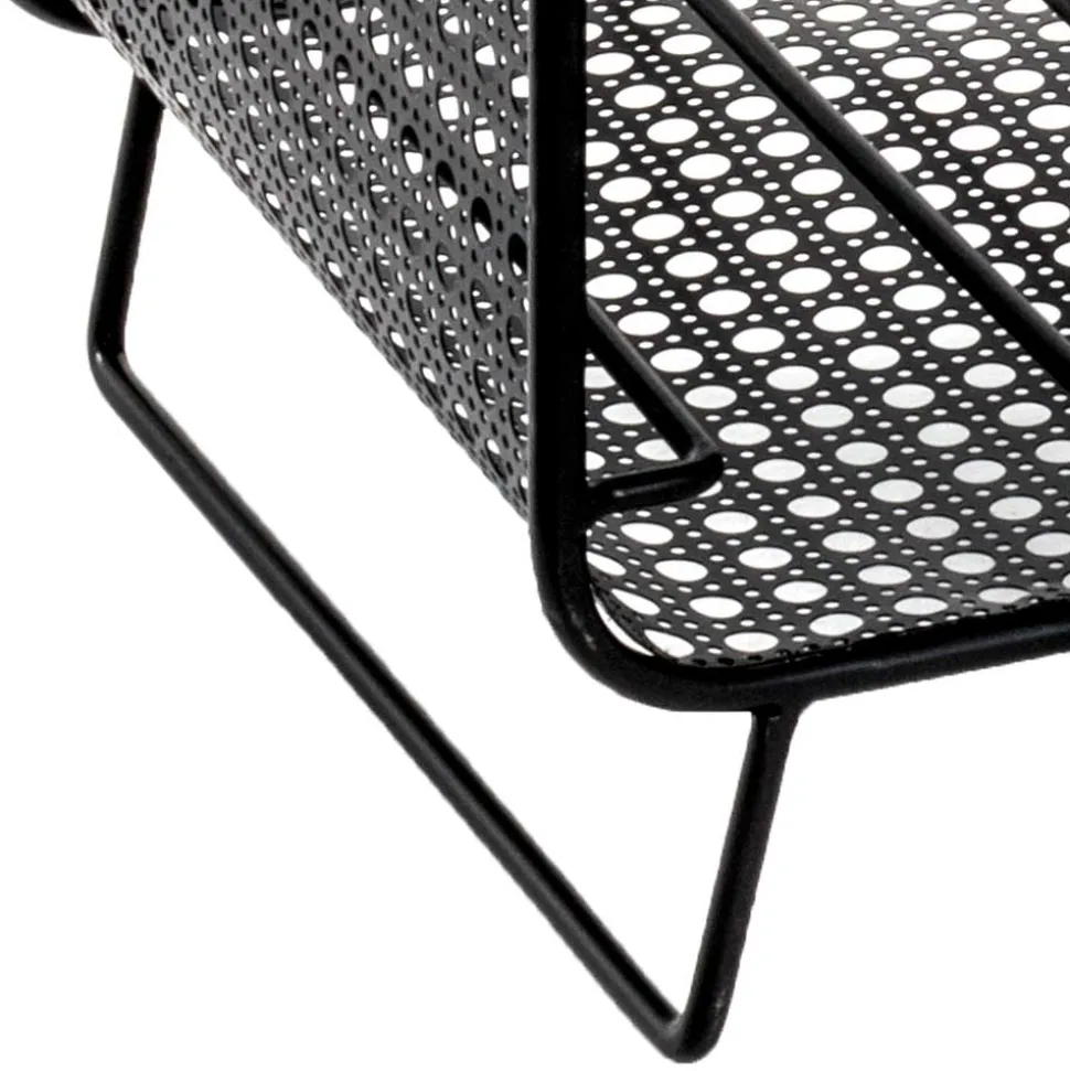 30x46x24 Kleines Flaschenregal in Schwarz - Selvas