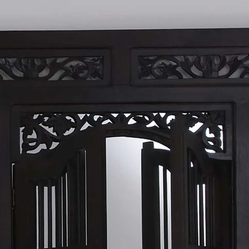 80x90x5 Kolonialstil Spiegel mit zwei Türen - Islando