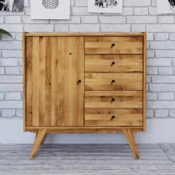 100x105x50 Kombi Kommode im modernen Retro Look - Hardus