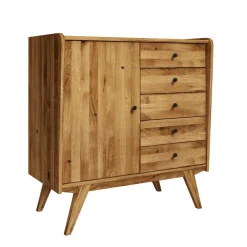 100x105x50 Kombi Kommode im modernen Retro Look - Hardus