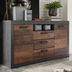 153x87x43 Kombi Sideboard mit Sockel - Timuras