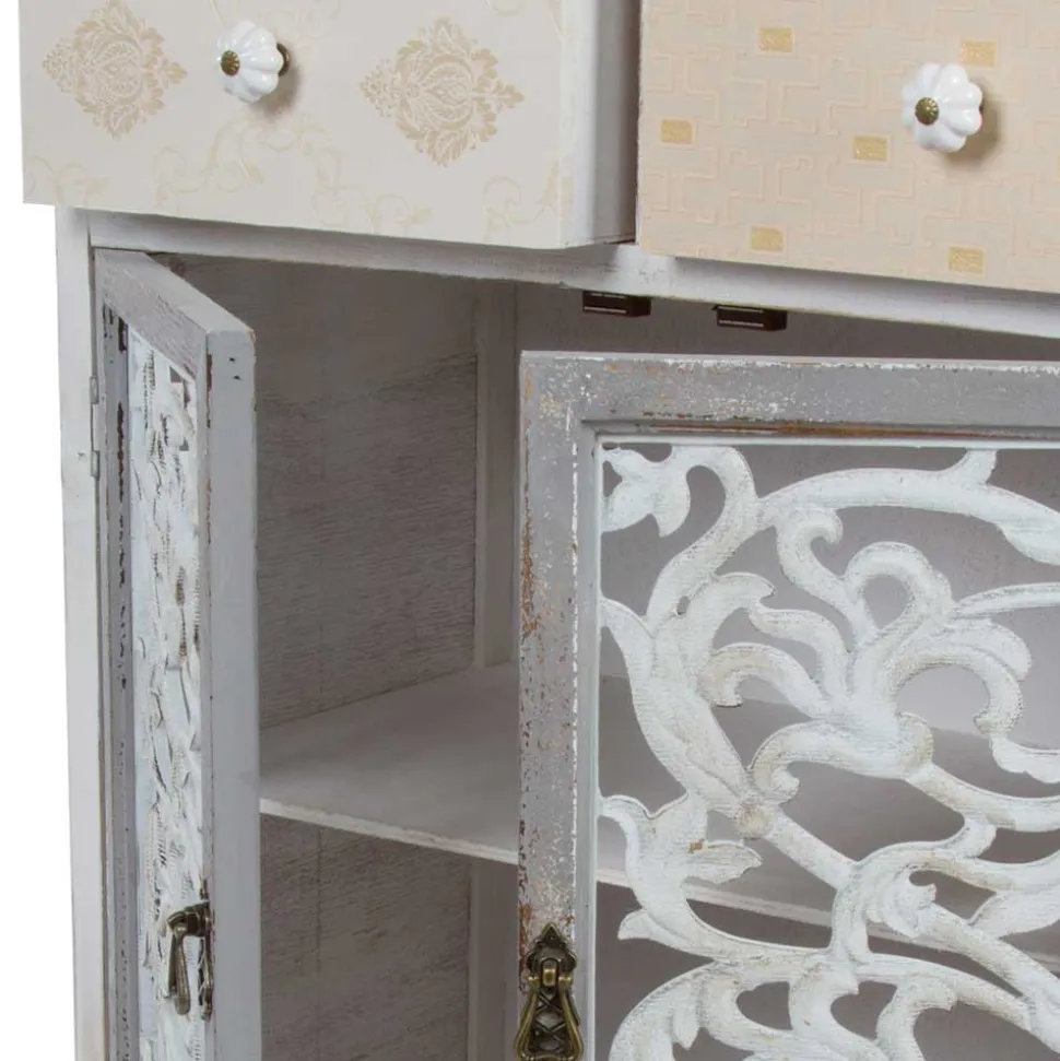 68x89x35 Kombi-Kommode im Shabby Chic - Levino