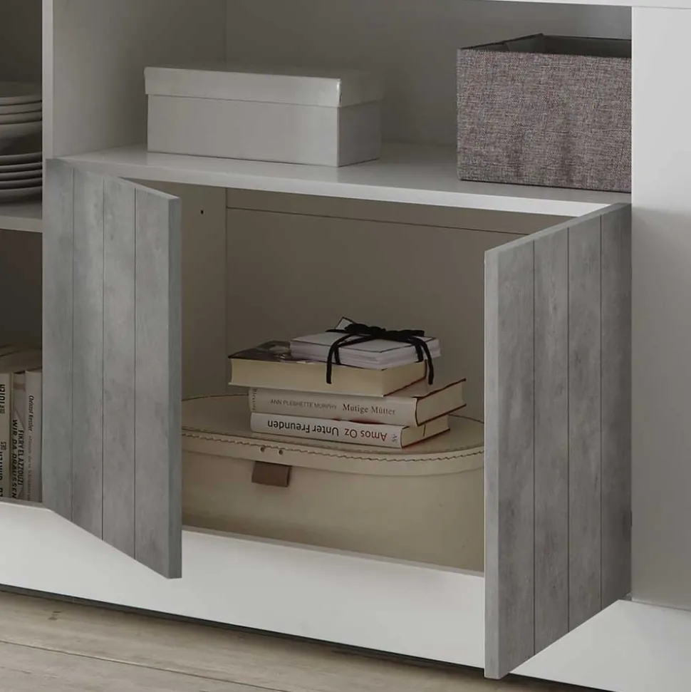 138x86x43 Kommode in Dekor Beton - Niris