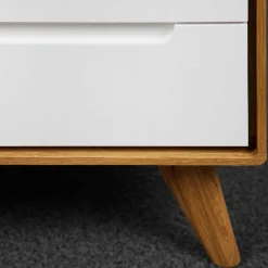 90x92x40 Kommode in Weiß & Wildeiche - Diesta