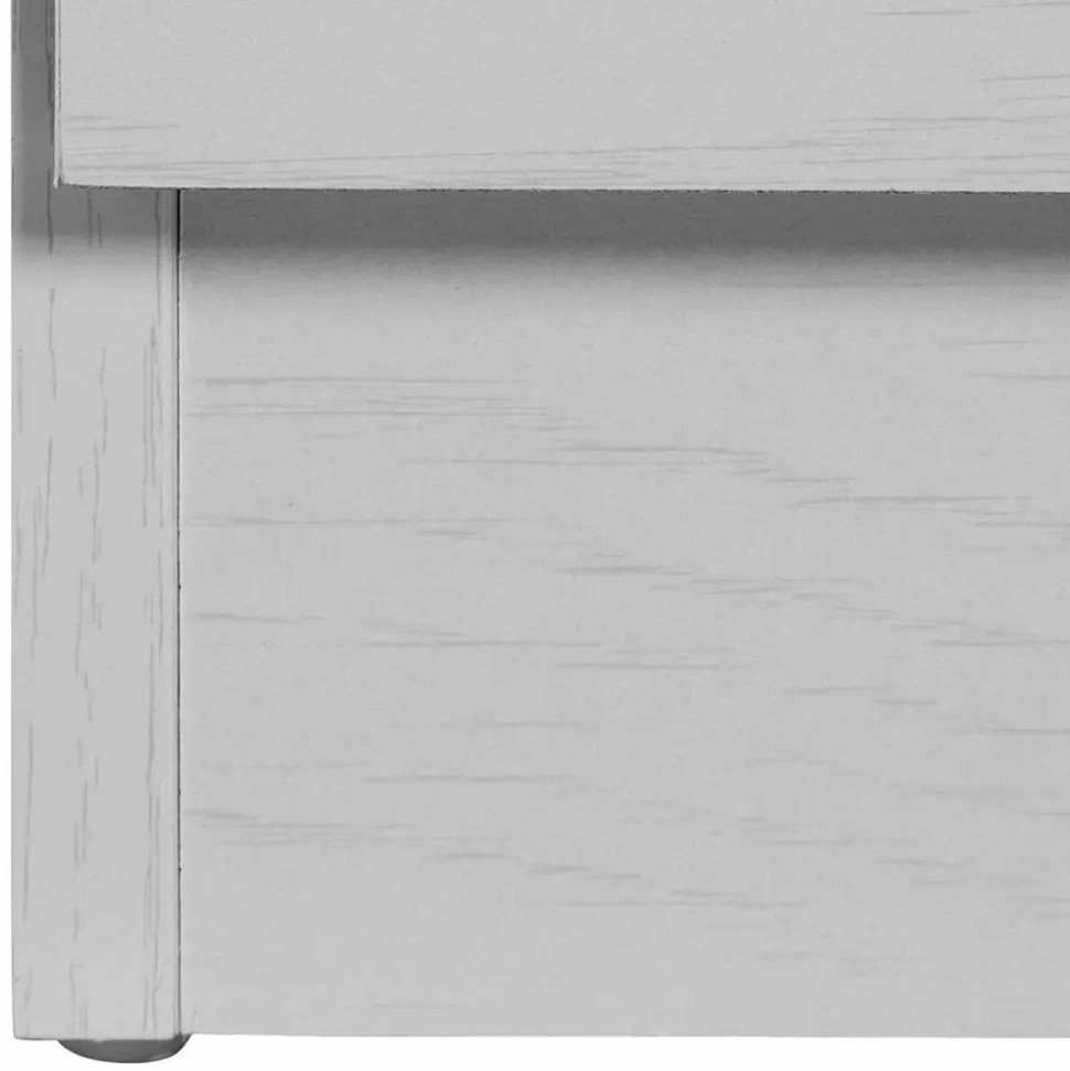 120x80x35 Kommode in Weiß mit Sonoma Eiche - Nudion I