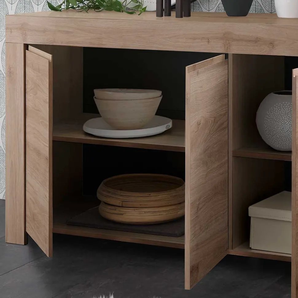 138x81x42 Kommode mit drei Türen - Karika