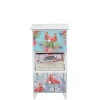30x58x30 Kommode mit Flamingo Stoff - Gracelino