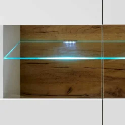 138x91x40 Kommode mit Glas 3-türig - Myrda