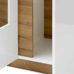 138x91x40 Kommode mit Glas 3-türig - Myrda