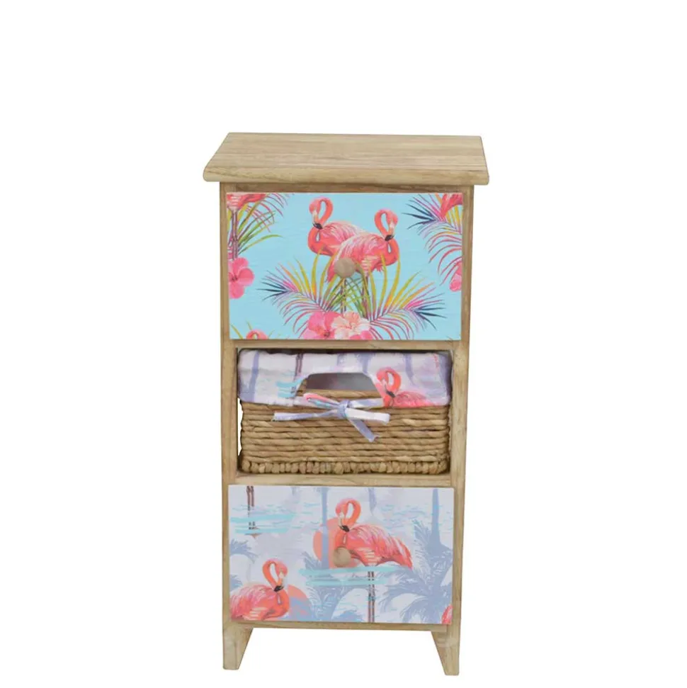 30x58x30 Kommode mit Korb Wasserhyazinthe - Laruis