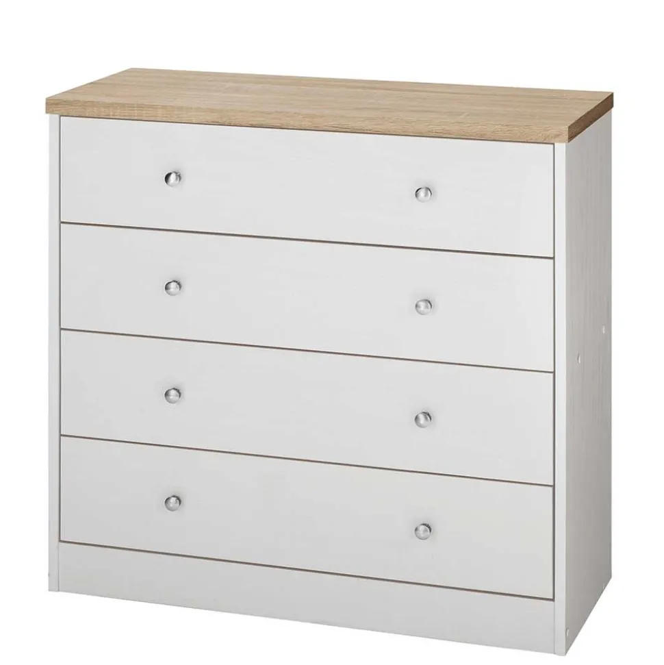 80x80x35 Kommode mit vier Schubladen - Nudion