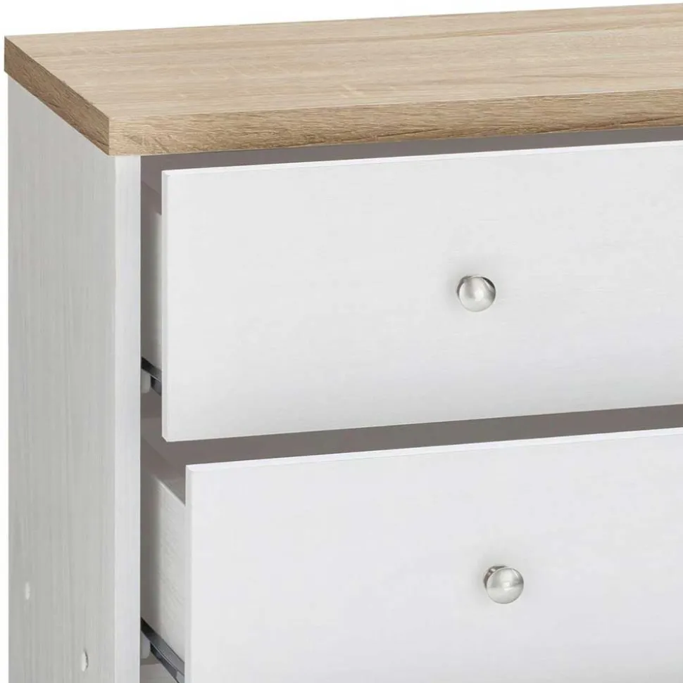 80x80x35 Kommode mit vier Schubladen - Nudion