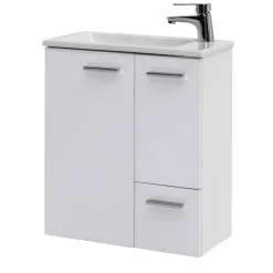 50x60x25 Komplett-Waschtisch in Weiß - Ernossi