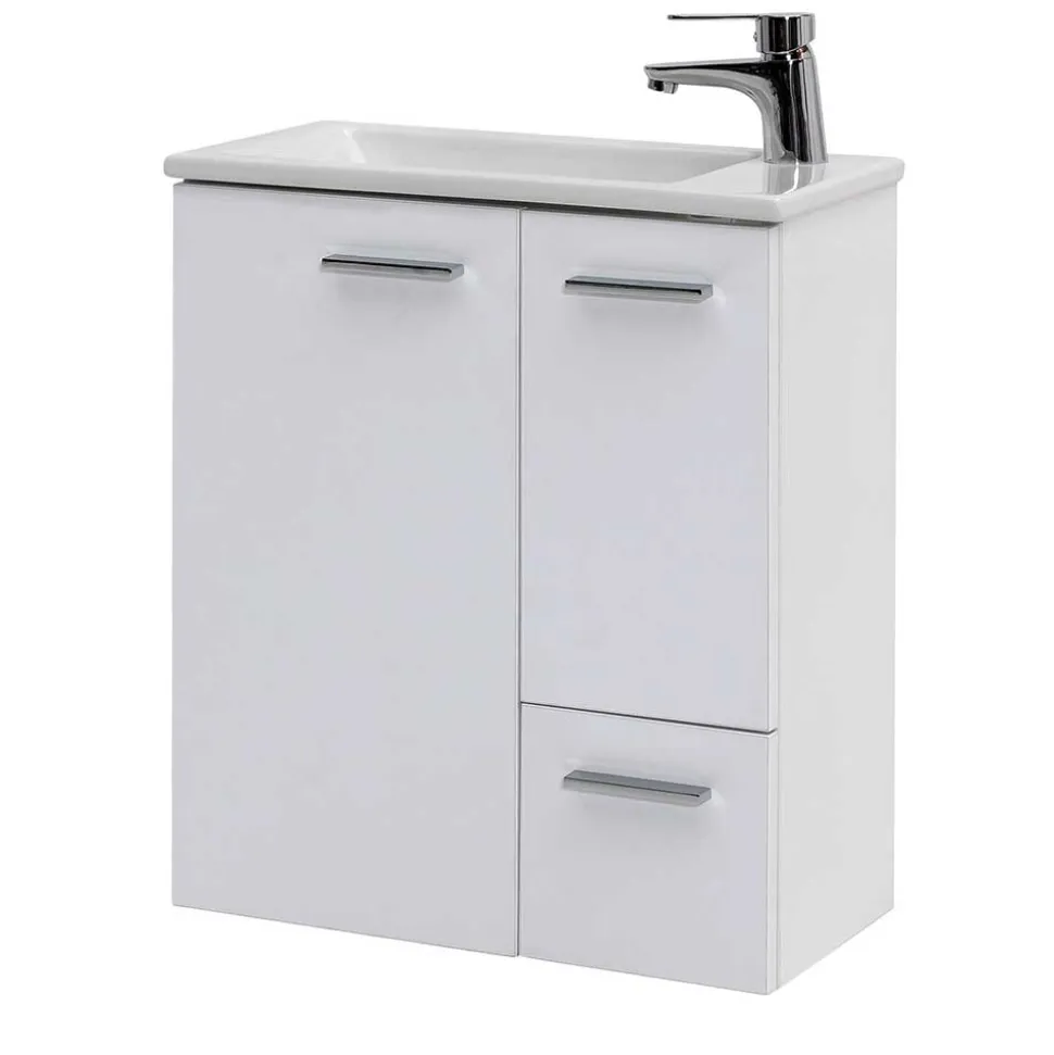 50x60x25 Komplett-Waschtisch in Weiß - Ernossi