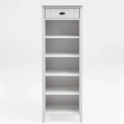 55x149x35 Landhaus Badregal in Weiß - Satumare