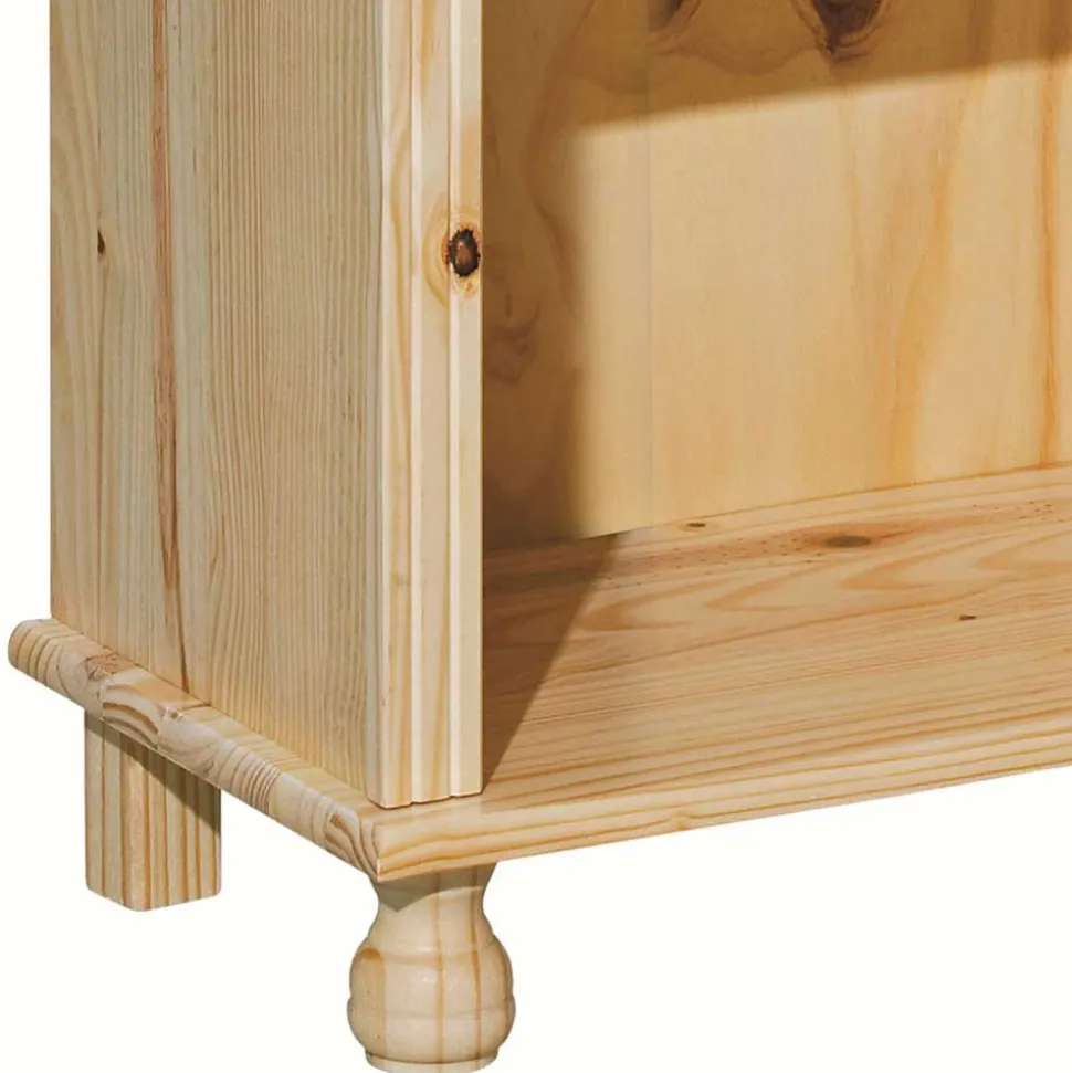 77x180x30 Landhaus Bücherregal mit Kugelfüßen - Kascanu