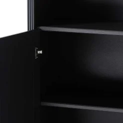 86x204x38 Landhaus Büroregal in Grau & Eiche - Joe