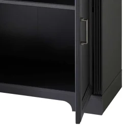 86x204x38 Landhaus Büroregal in Grau & Eiche - Joe