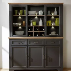 164x204x48 Landhaus Buffet mit LED Licht - Thumbs