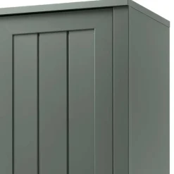 50x197x43 Landhaus Dielenschrank in Dunkelgrün - Niestov