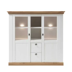 148x139x44 Landhaus Highboard zweifarbig - Diatara