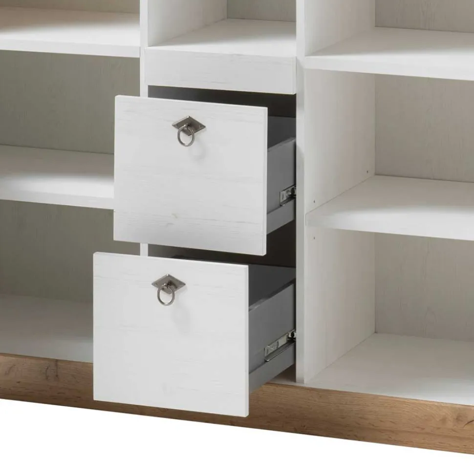 148x139x44 Landhaus Highboard zweifarbig - Diatara