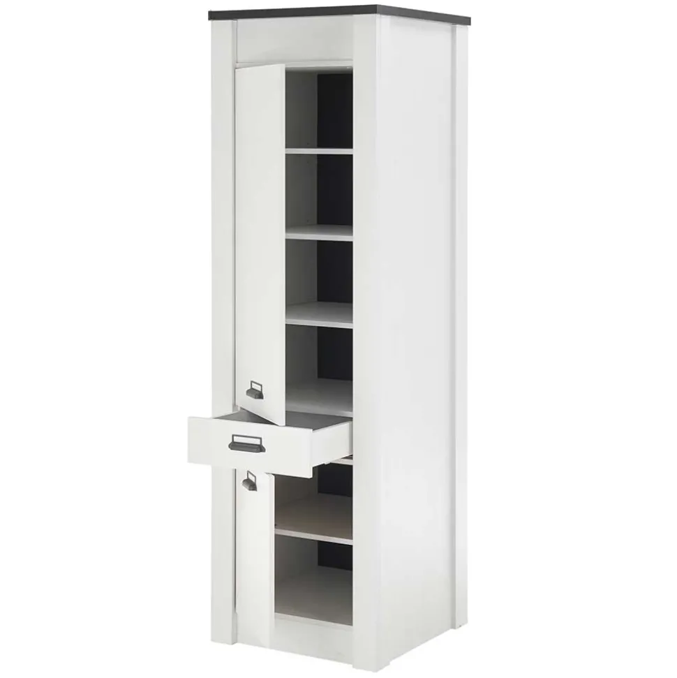 62x201x64 Landhaus Küchenschrank in Weiß - Eture