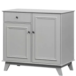 98x93x55 Landhaus Kommode in Schlamm Grau - Vrenman