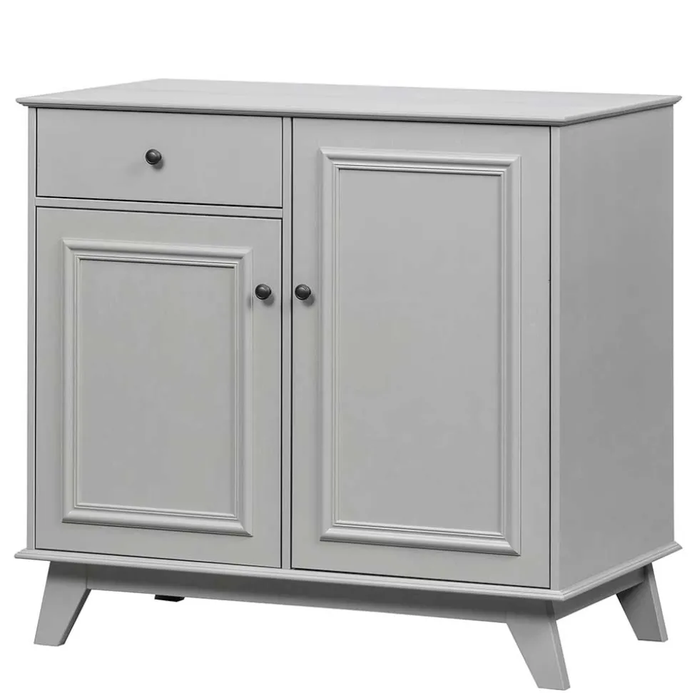 98x93x55 Landhaus Kommode in Schlamm Grau - Vrenman