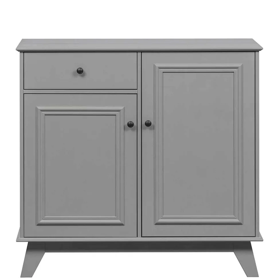 98x93x55 Landhaus Kommode in Schlamm Grau - Vrenman