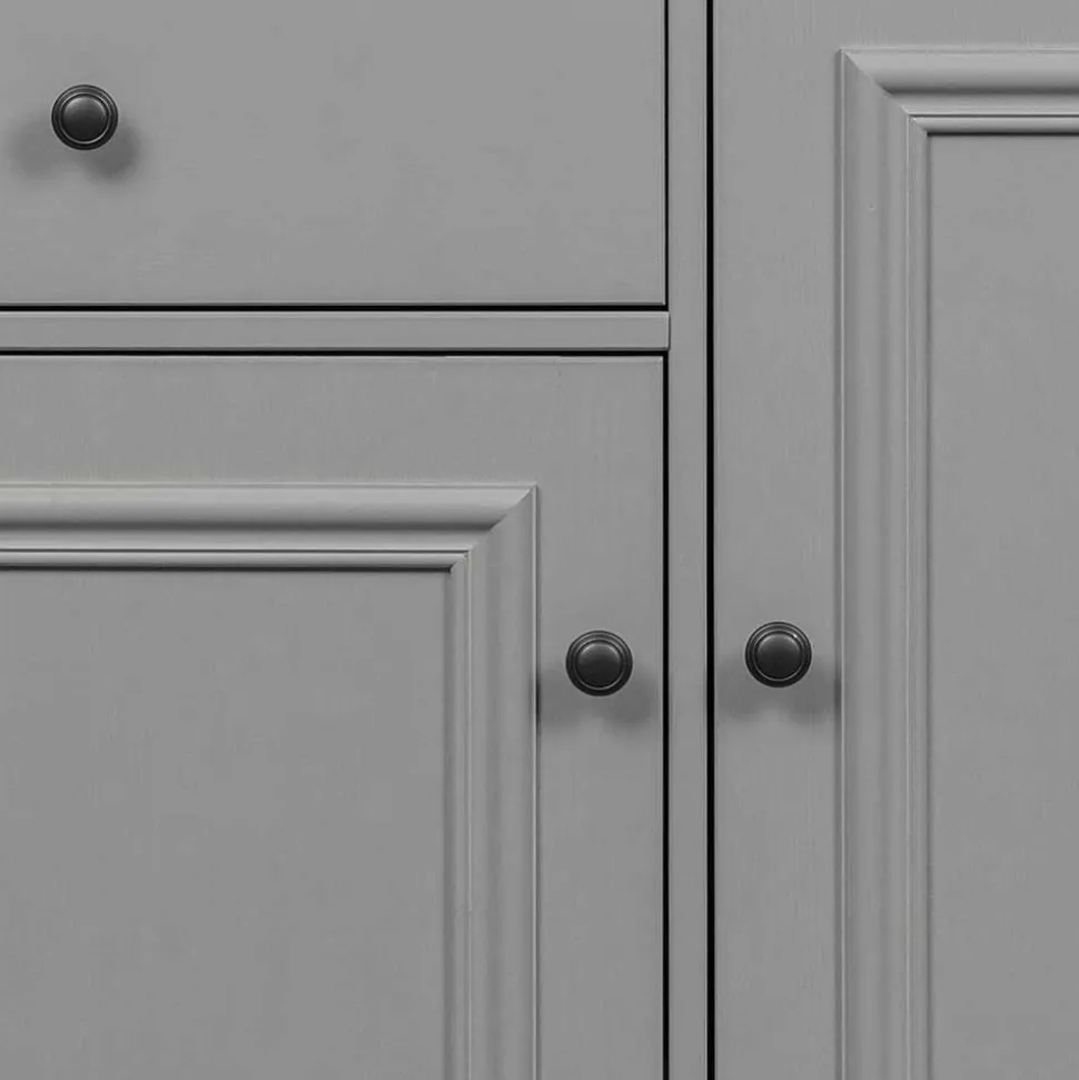 98x93x55 Landhaus Kommode in Schlamm Grau - Vrenman