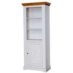 79x200x42 Landhaus Regal mit Tür & 3 Fächern - Envicron