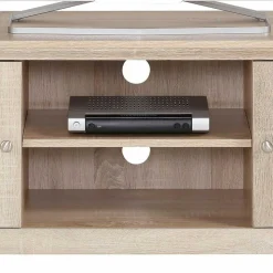 120x45x40 Landhaus TV Element in Eiche Holzdekor - Rienva