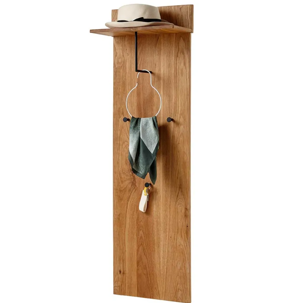 42x135x20 Massivholz Garderobe Paneel aus Eiche - Kopiana