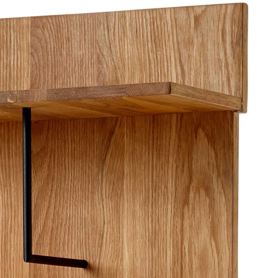 42x135x20 Massivholz Garderobe Paneel aus Eiche - Kopiana