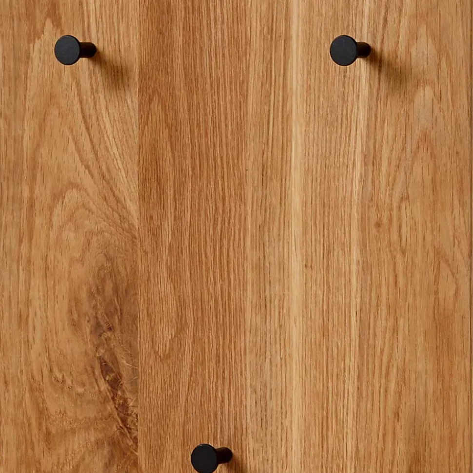 42x135x20 Massivholz Garderobe Paneel aus Eiche - Kopiana