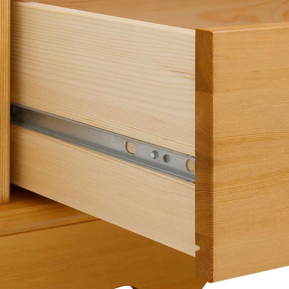 100x147x45 Massivholz Highboard im Landhaus Stil - Fausanda