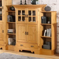 100x147x45 Massivholz Highboard im Landhaus Stil - Fausanda