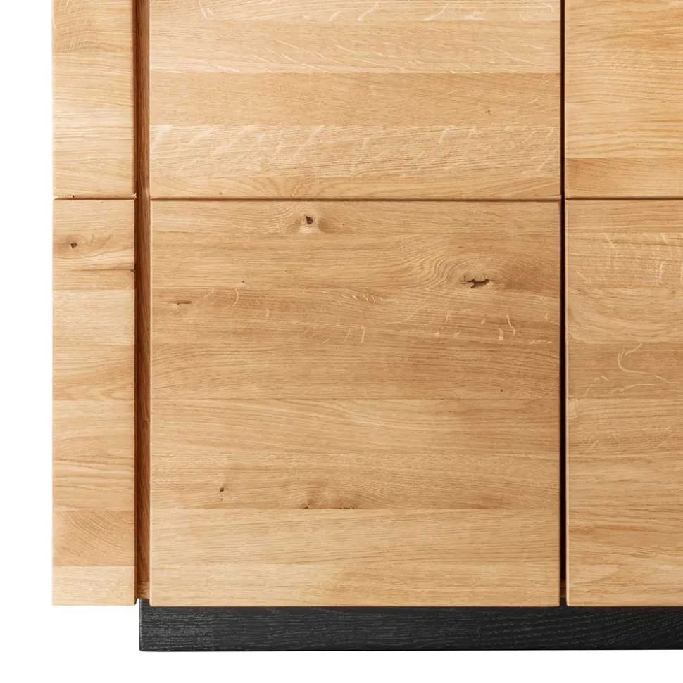 97x86x42 Massivholz Kommode mit zwei Türen - Emelyas