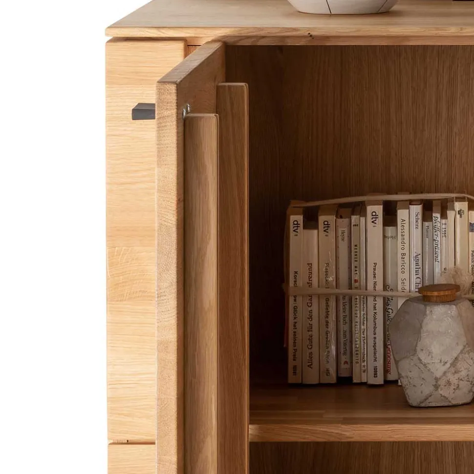 97x86x42 Massivholz Kommode mit zwei Türen - Emelyas