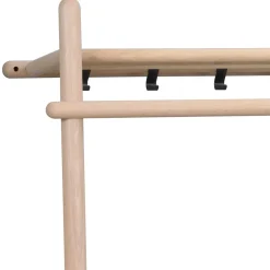 91x181x39 Minimalistische Garderobe in White Wash - Ulvinzo